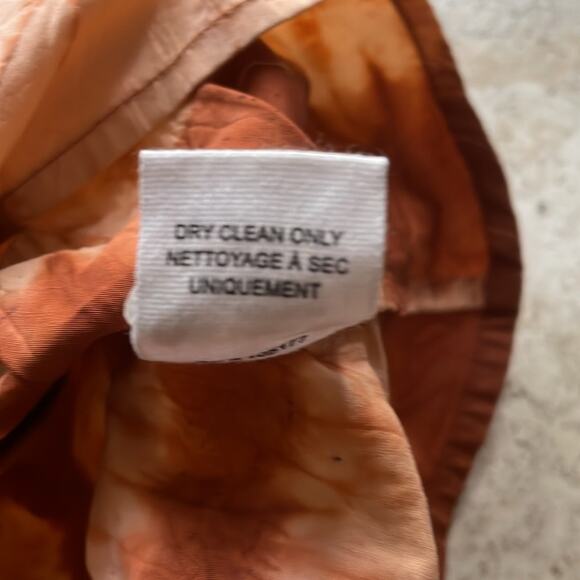 ULLA JOHNSON Senta One-Shoulder Tie Dye Stripe Cotton Top Sequoia - Picture 16 of 16